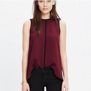 Madewell Crepe Canal Sleeveless Blouse